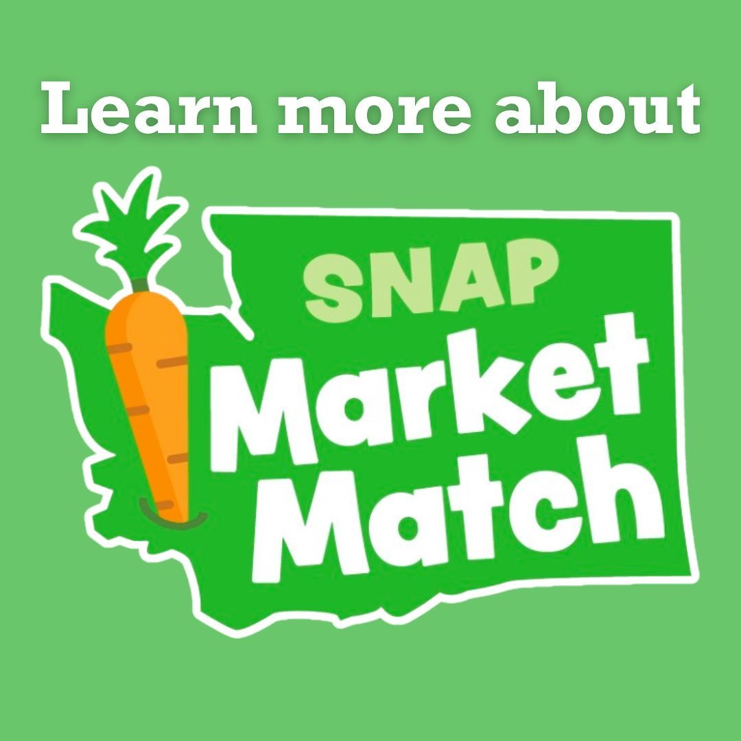 Curious about SNAP Market Match? Learn more for your next Saturday visit! 💚

#BellinghamFarmersMarket #ShopLocal