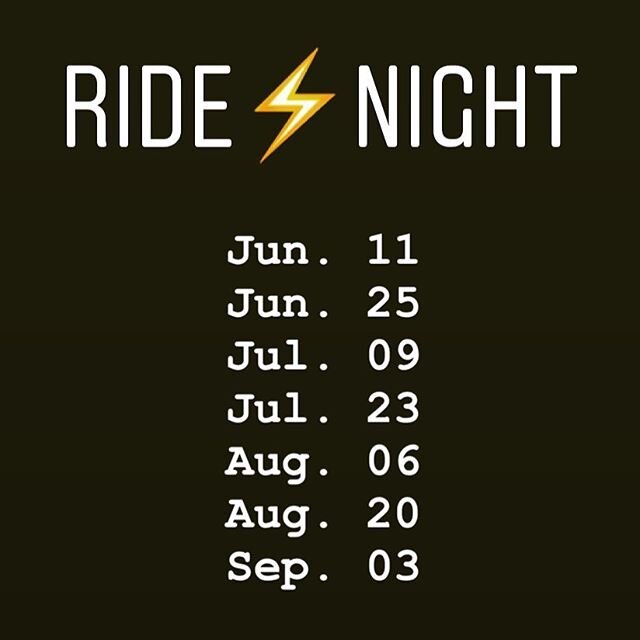 RIDE⚡️NIGHT
.
Iron Cycle Ride Nights are now scheduled for every SECOND THURSDAY !
.
Departure will be from Iron Cycle at 242 -12 St N and a detailed ride plan will be posted that day. 
Hope to see y&rsquo;all out there🤘🏼
.
.
.
#ridenight #ridenigh