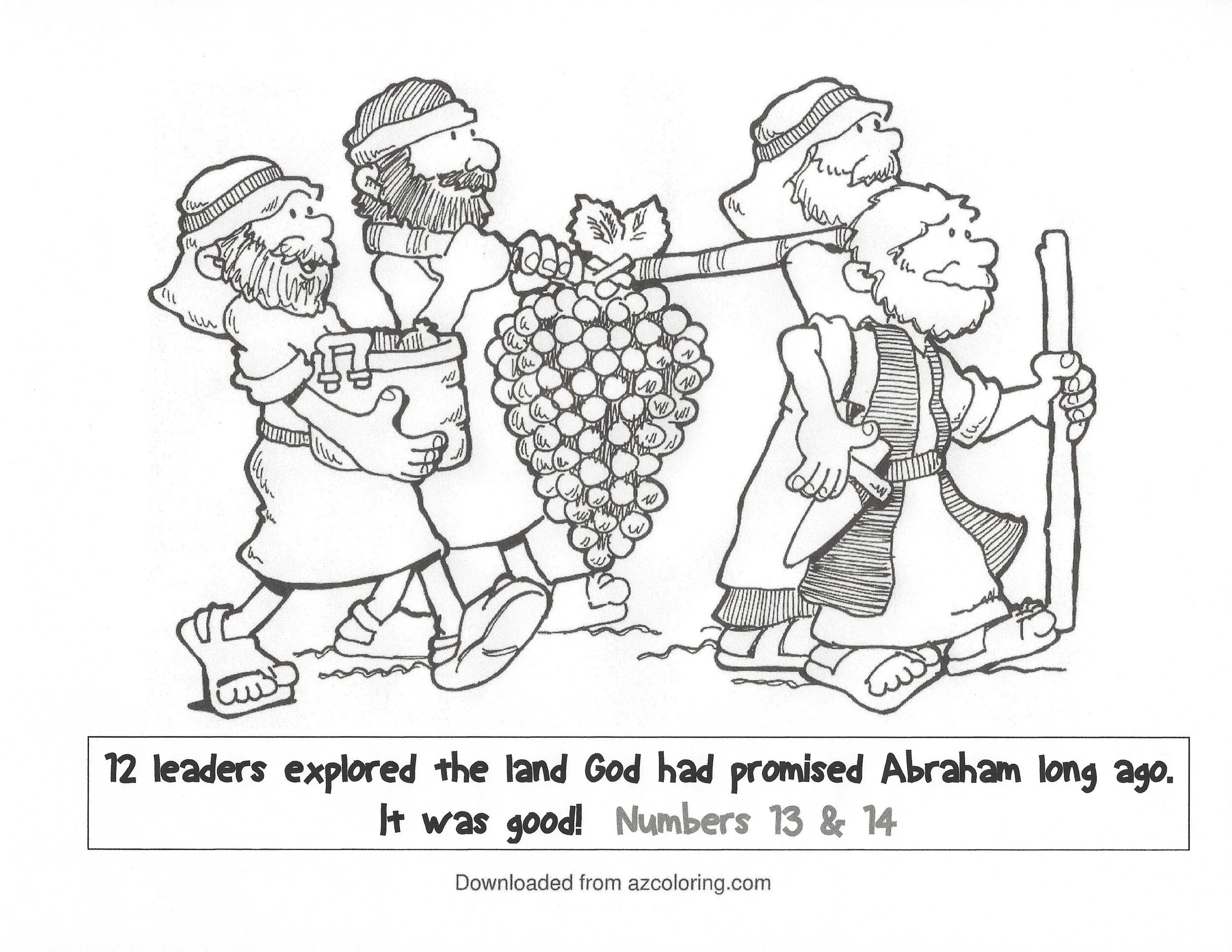 Bible Coloring Pages Numbers 13 [2025]