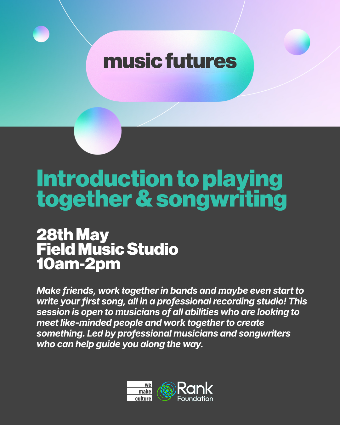 Introduction to Playing Together and Songwriting 