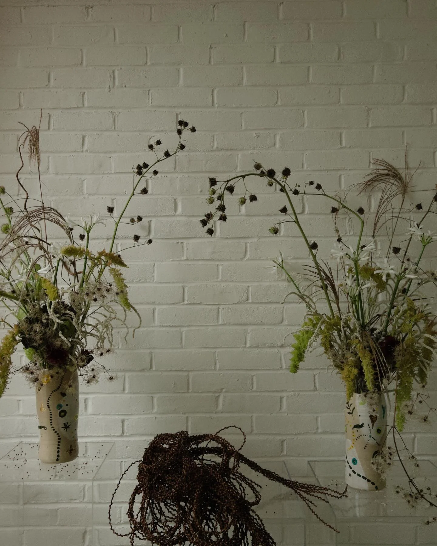 End of Autumn, beginning of Winter
Intimate wedding @burghhouse1704 
Choc cosmos, weird cucumbers and blushing bride for the mood….
#citywedding #londonwedding #weddingflowers #weddingflorist #winterwedding #londonflorist #blackandwhiteflower