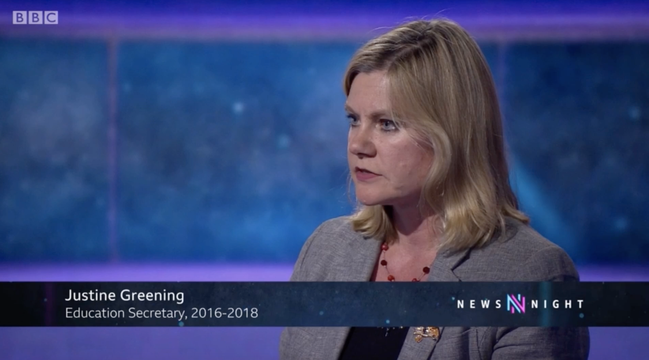 Justine talks schools and the Opportunity Gap on Newsnight