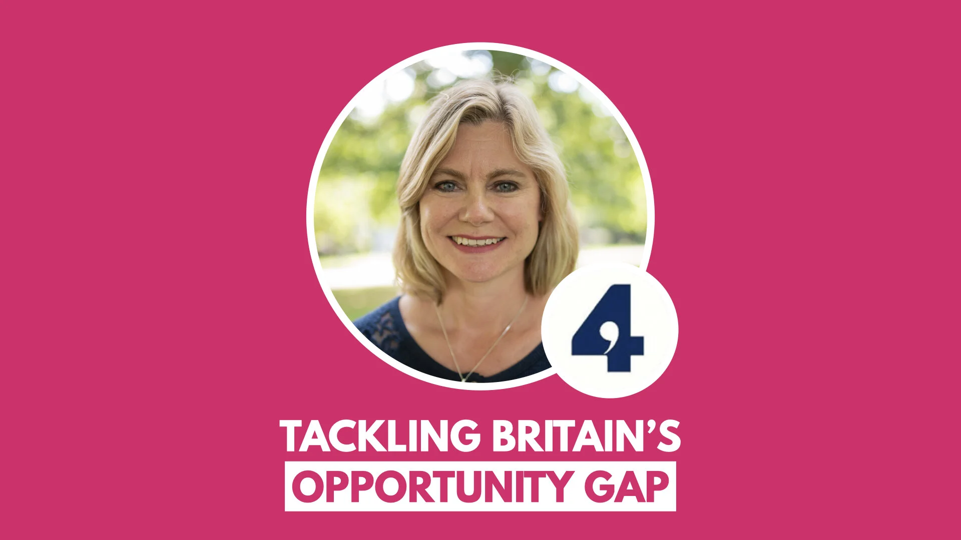 Justine talks to the World at One about the opportunity gap