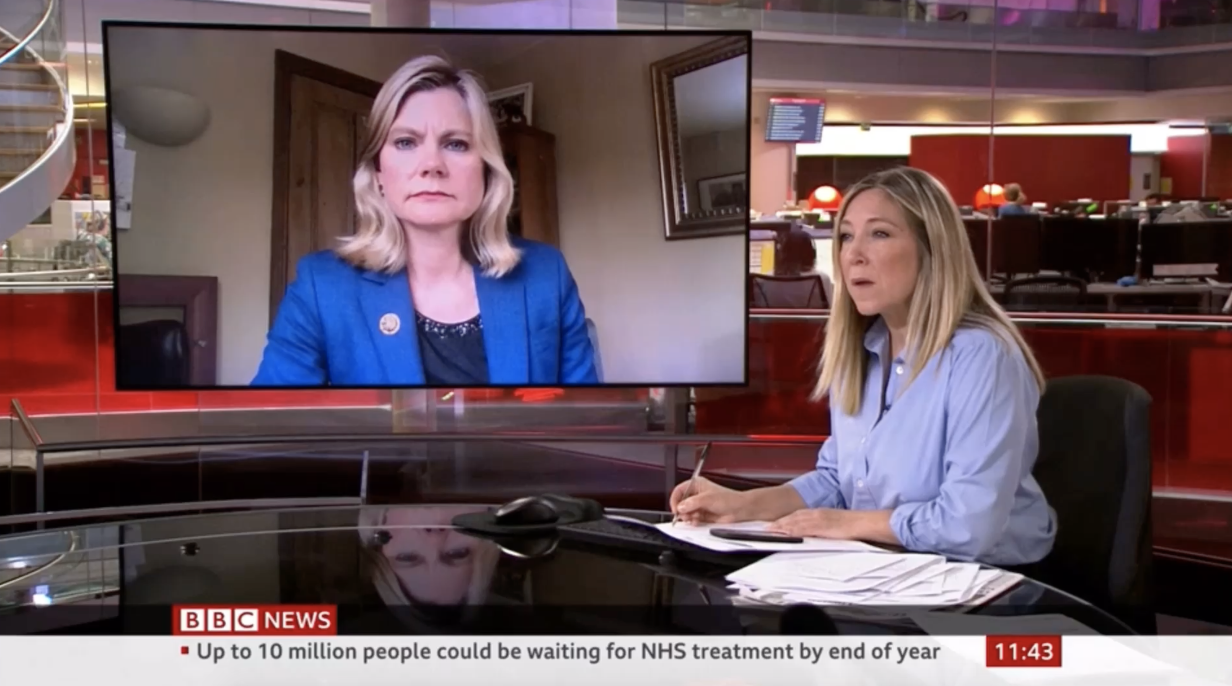 Justine talks to BBC News about a national effort on schools