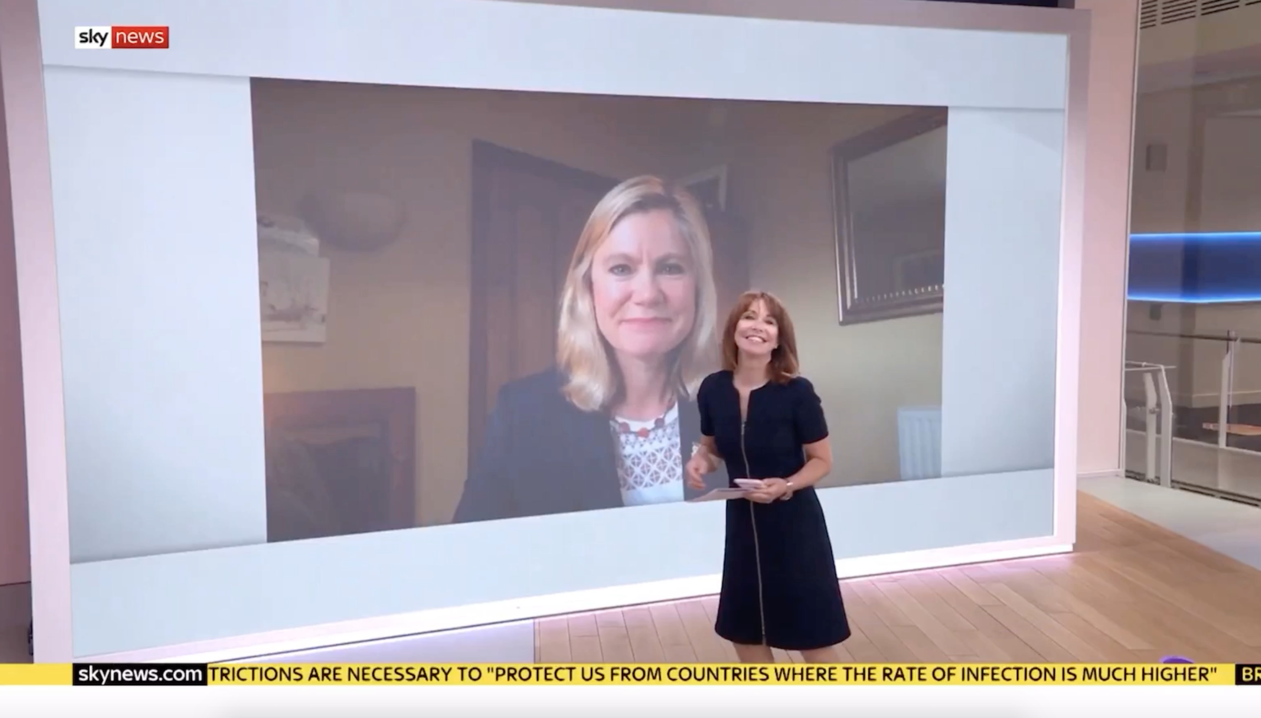 Justine talks to Sky News about DfID and the coronavirus crisis