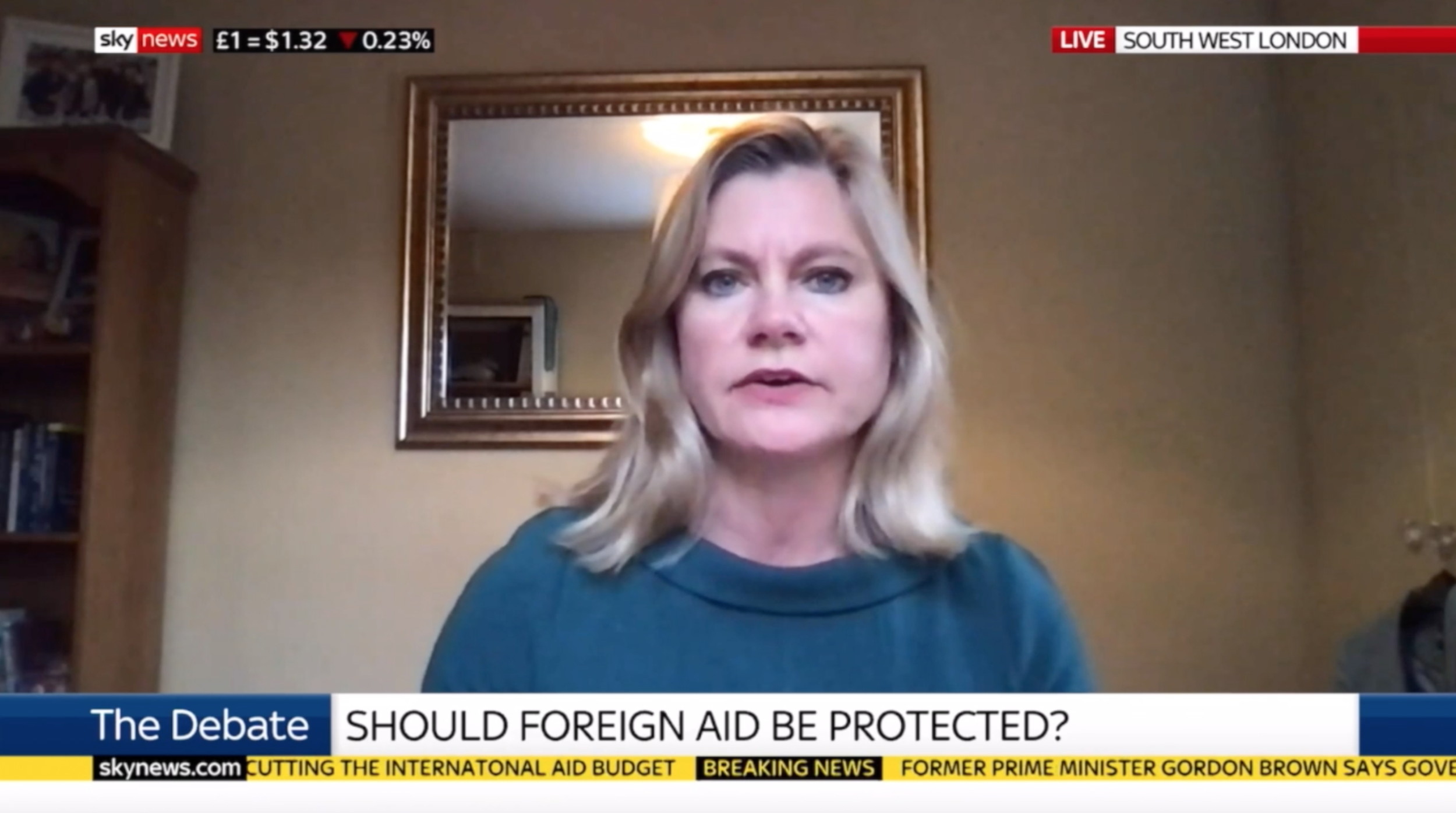 Justine argues the Aid budget should not be cut