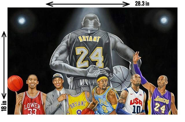 ✏️ Kobe Bryant&rsquo;s career Time Line Prints AVAILABLE.! ⚠️ ONLY  a few left.!!!! Link on Bio ✍🏼 #kobebryant #lakers #mambamentality