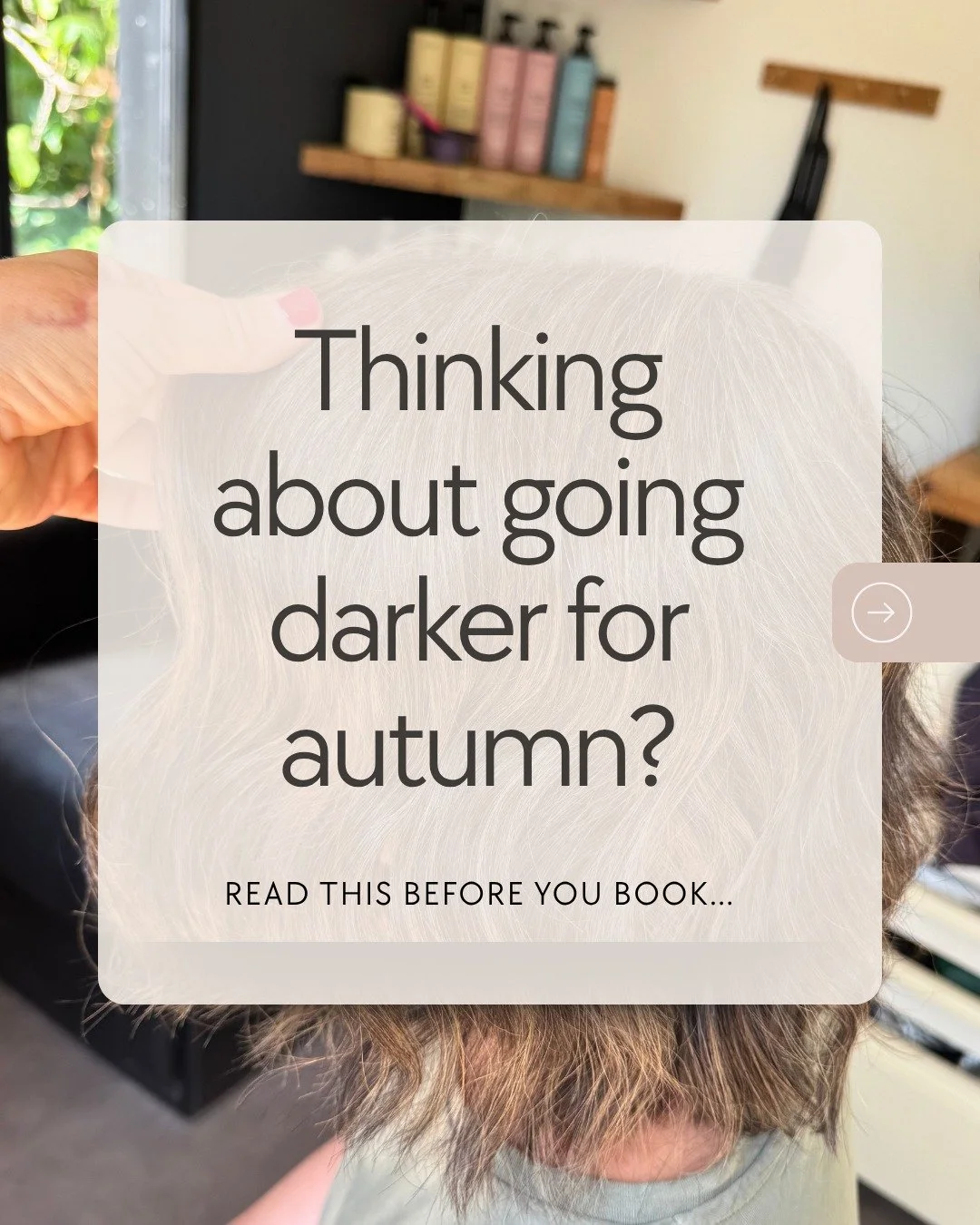 Anyone else get that sudden urge to go darker as soon as September arrives? 🍂

Autumn might have us reaching for richer colours, warmer clothes and darker shades, but when it comes to your hair, seasonal doesn&rsquo;t always mean suitable.

There&rs