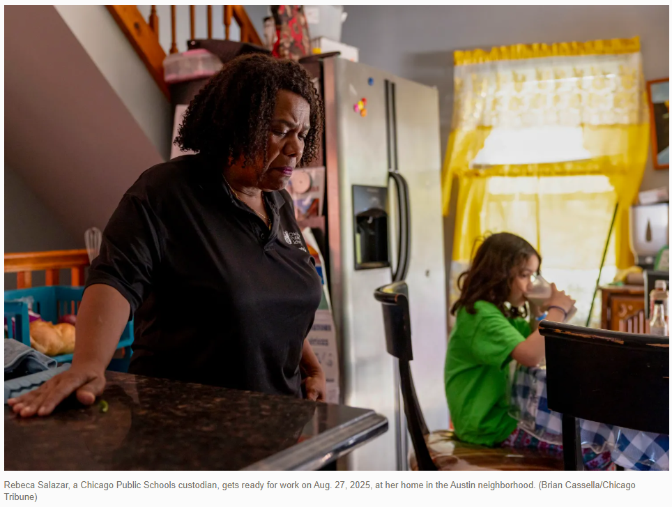 Chicago Tribune: ‘It’s like a slap in the face’: Laid off CPS custodians frustrated, worried about future