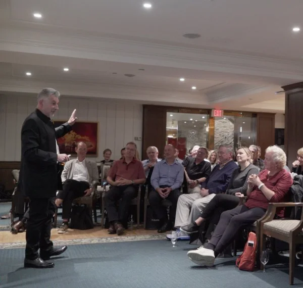 Brand Strategist, Peter Wilken at book launch for Dim Sum Strategy