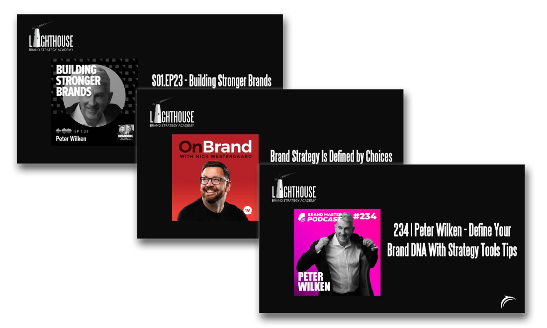 Branding Podcast appearances by strategist, Peter Wilken author