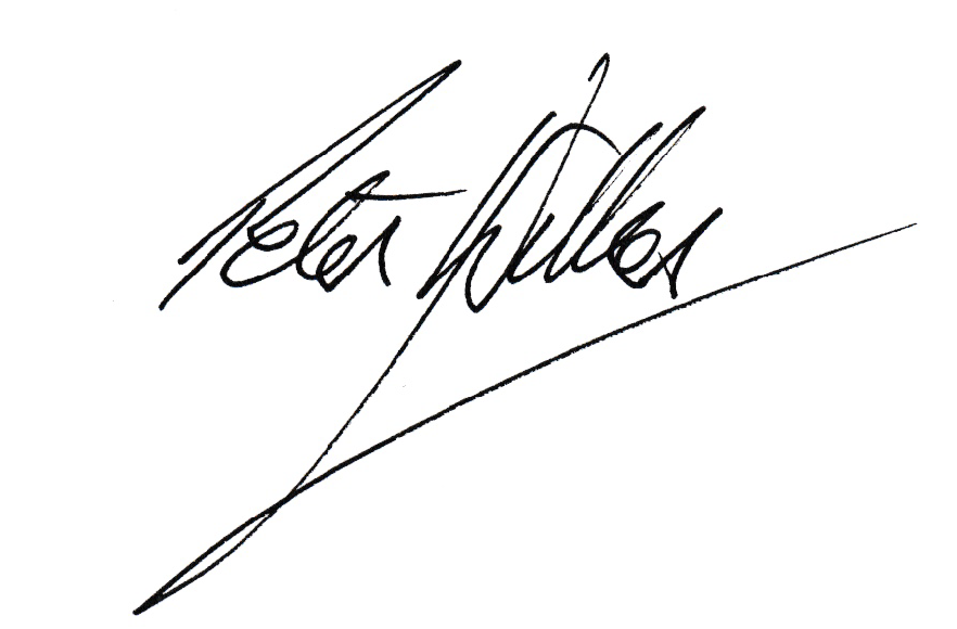 Signature Sample Peter Brand Strategist | Brand DNA Guru | Author | Speaker | Peter Wilken