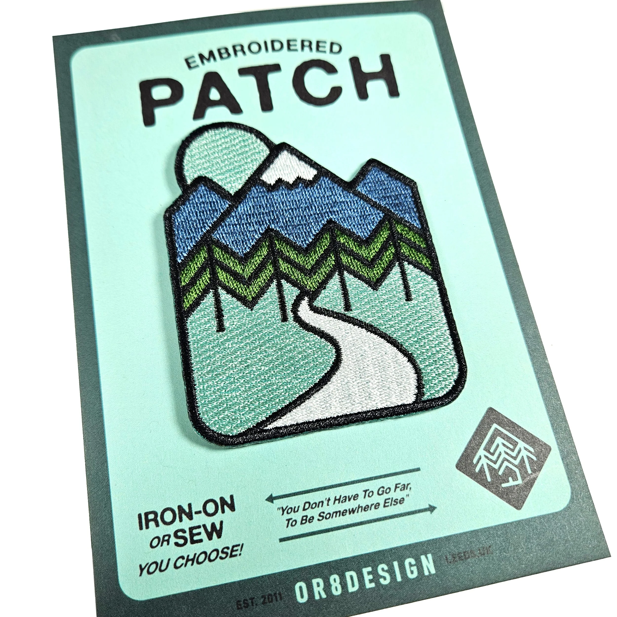 Great Outdoors embroidered iron-on patch by OR8 DESIGN — OR8DESIGN