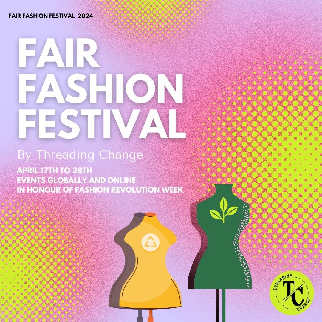 🌍 Join us for the Fair Fashion Festival, happening from April 17th to 28th! 
🌿 Explore global and online events, celebrating Fashion Revolution Week and advocating for ethical fashion. 
✨Don't miss out &ndash; check out all the exciting events thro
