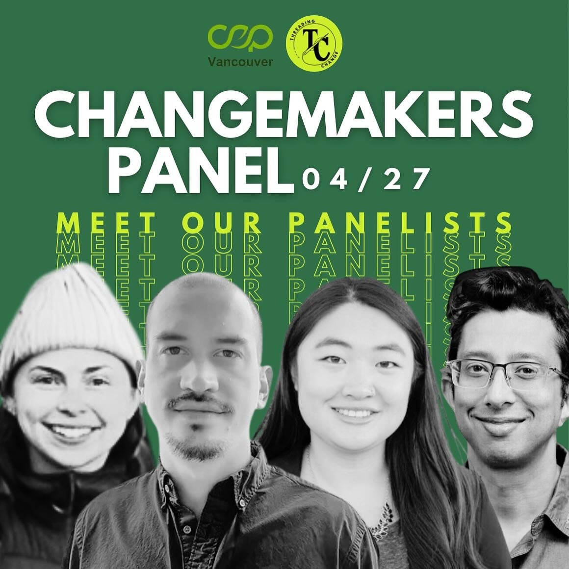 💫Meet our amazing panelists for Sustainable Fashion: Industry Changemakers panel as part of our Fair Fashion Festival Vancouver Edition!

🌎 Join us tomorrow, Saturday 27th at 1:00 pm to discover the latest sustainable solutions from local organizat