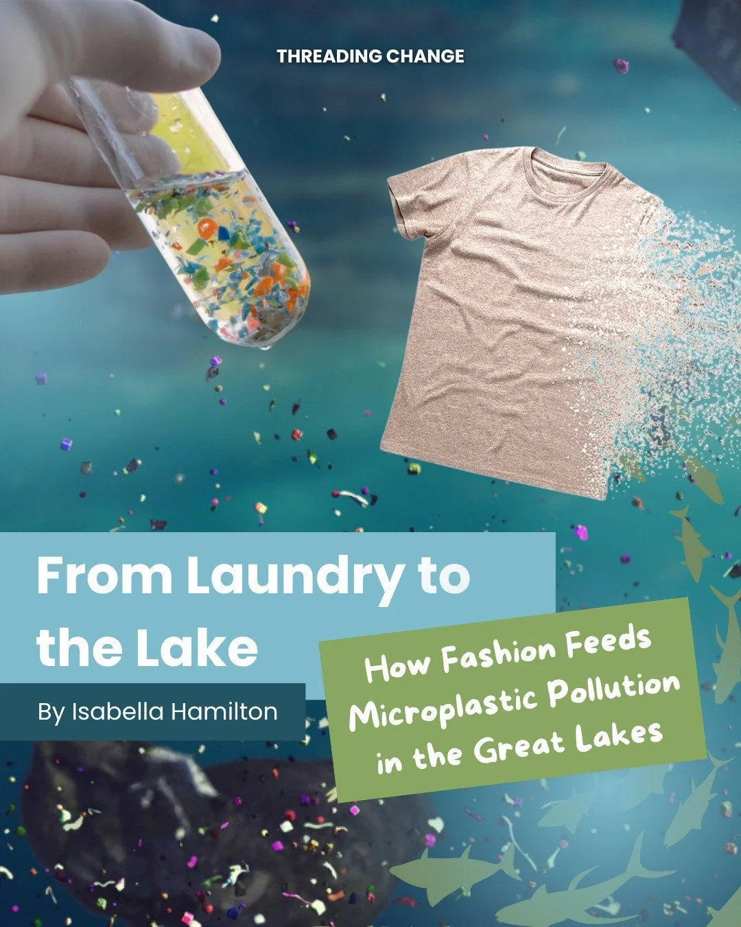 What&rsquo;s hiding in your laundry? 👕

Microfibres from our clothes are polluting the Great Lakes, but change starts with awareness.

Visit the link in our bio to read our newest blog &amp; learn how you can help protect our waters 🌊✨

#ThreadingC