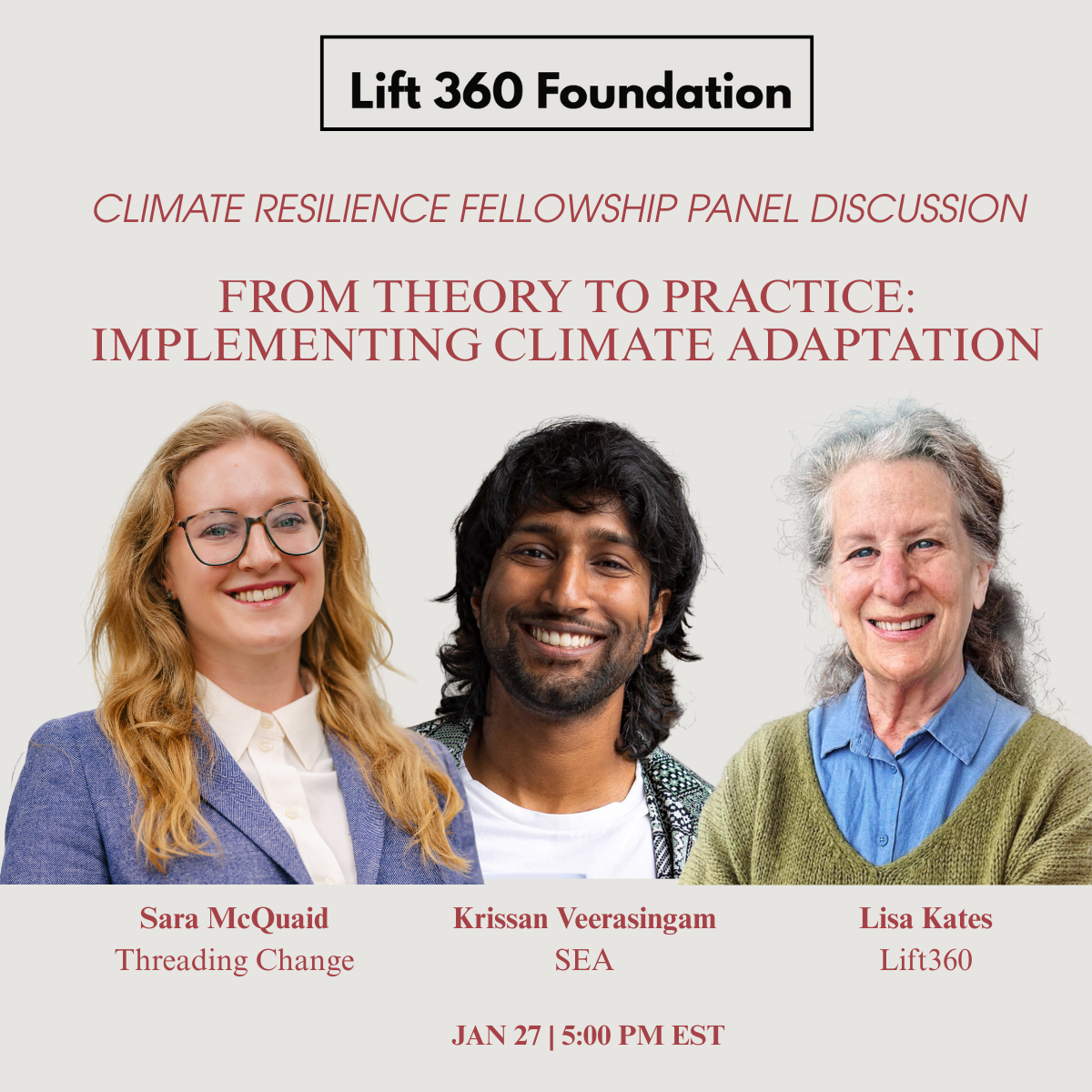 Lift360 Climate Resilience Fellowship Panel 
