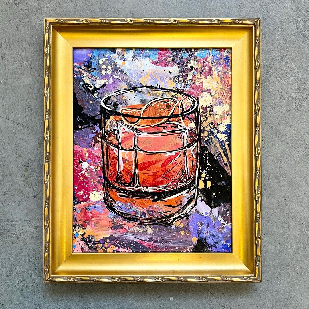 &ldquo;Fashioned&rdquo; is the second commission I&rsquo;ve created for @queenkiris since she first discovered my work @rome_and_fig in 2021 with an original Bloody Mary piece I had on display.

She gave me the choice on this one to paint either a Ma