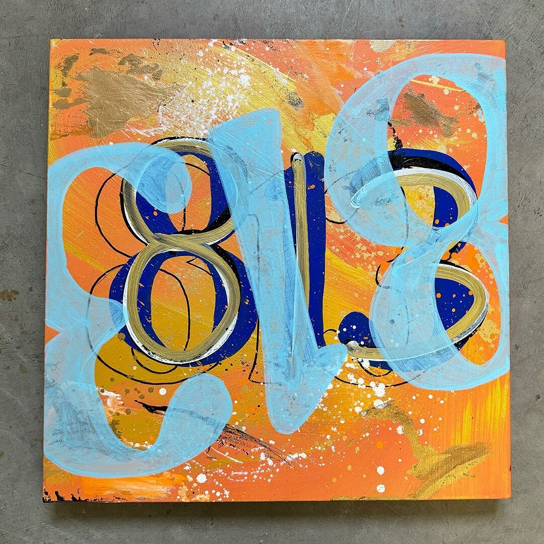 Tampa is an hour away from 813 and sometimes in traffic it feels like the upside-down. 

This specific canvas painting you see here already has a home..but I have a few options for you:

- Head over to @hazelanddot to find some fun 12in x 12in variat