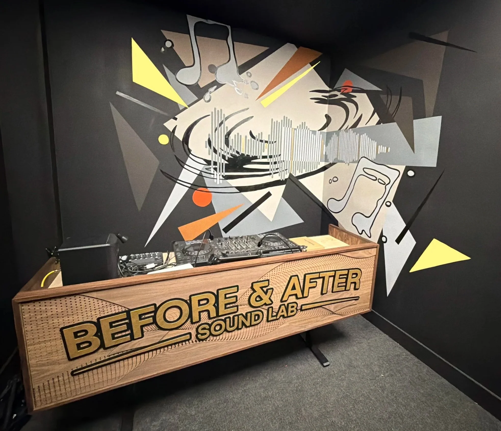 Before & After Sound Lab Mural 2025