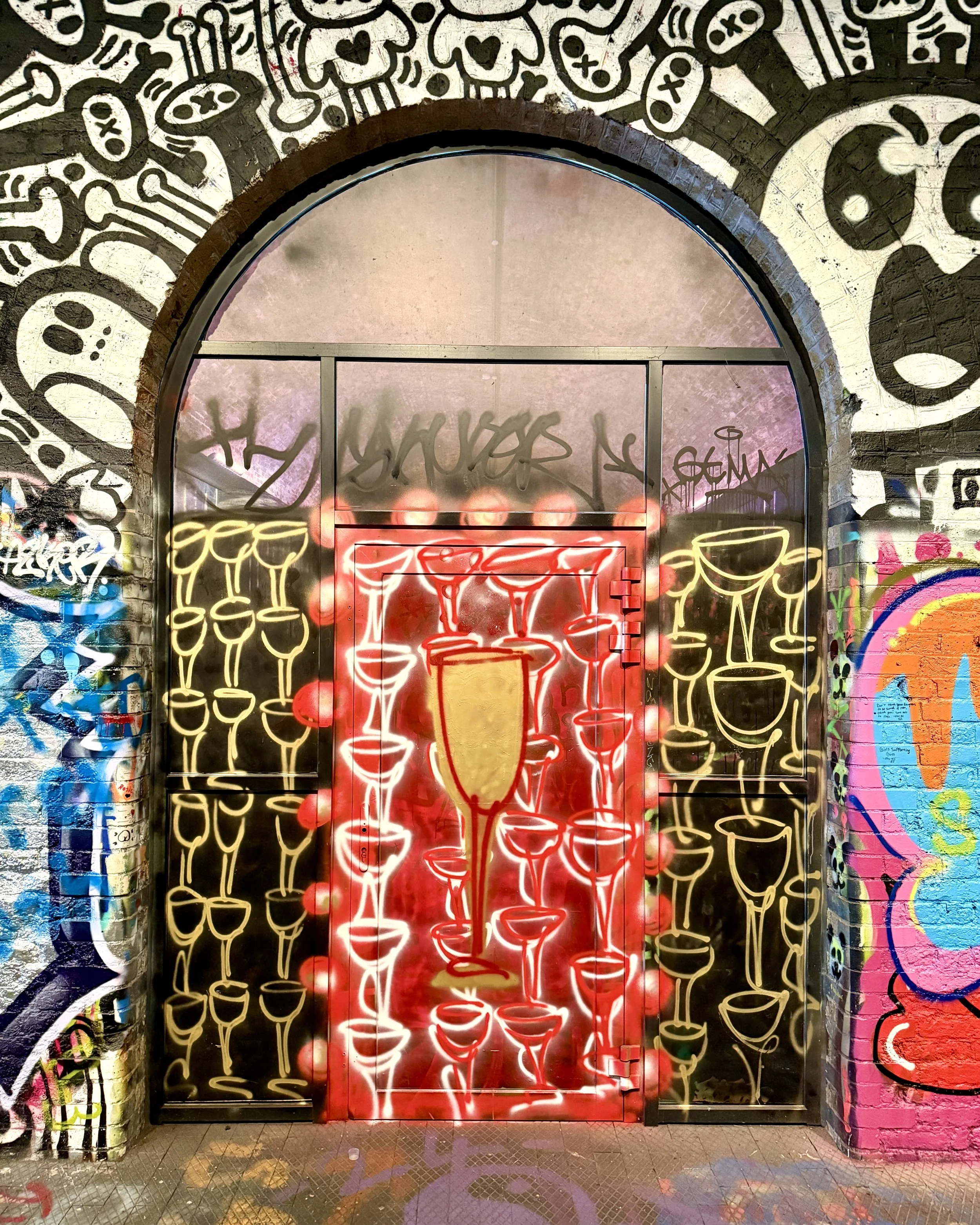 "Champagne Door"  Leake Street Arches - London, UK 2025