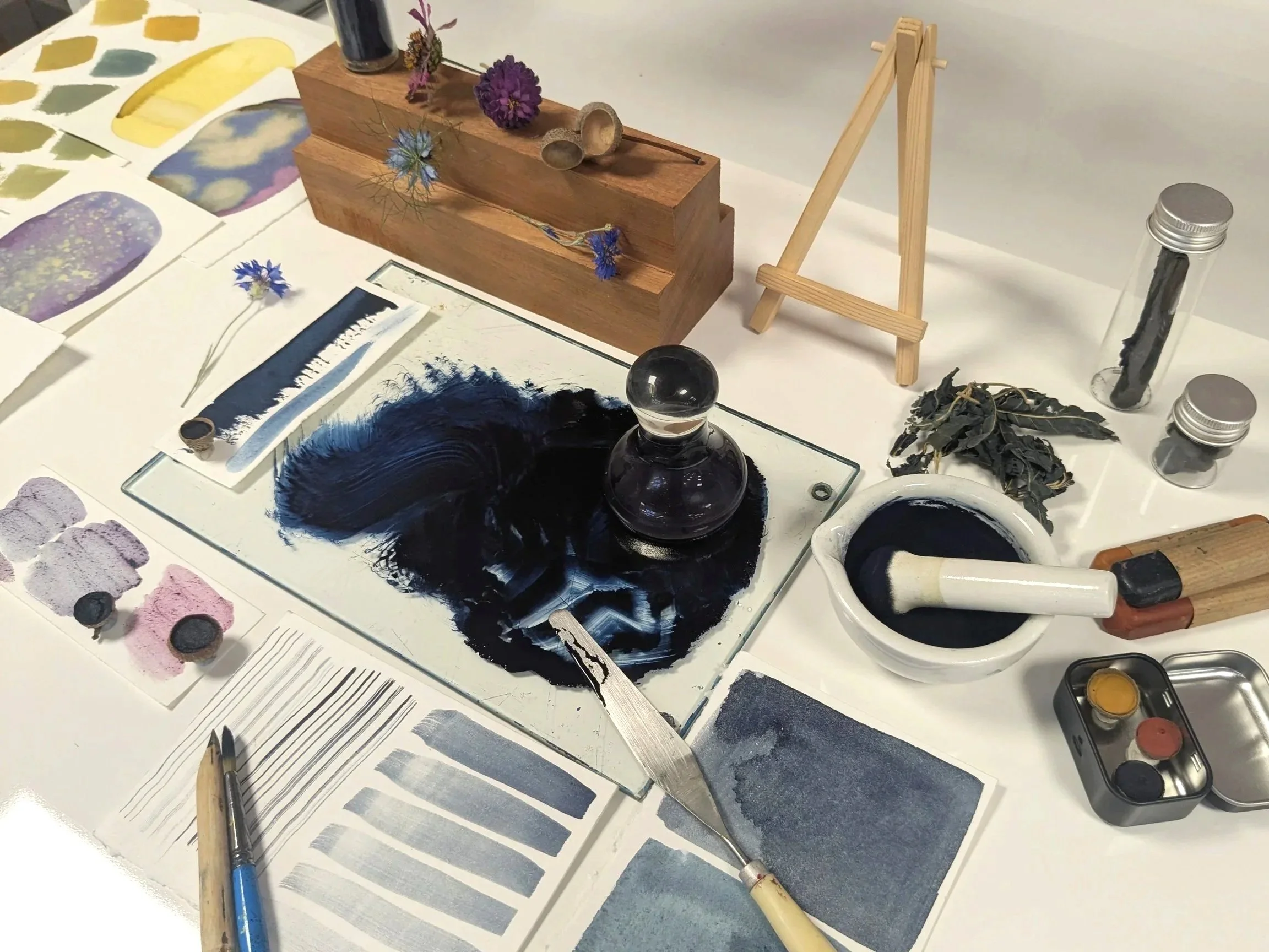 We shared our colour making processes with the community