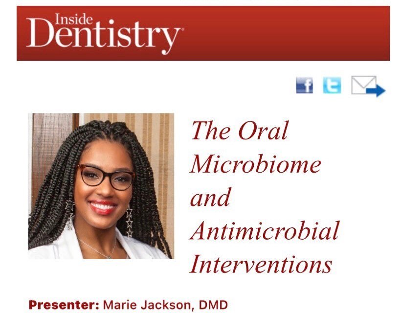 This Wednesday, February 1st at 7:00 PM EST, I&rsquo;ll be presenting The Oral Microbiome and Antimicrobial Interventions with @inside.dentistry. This is a free webinar! Visit the link in the bio to sign up.