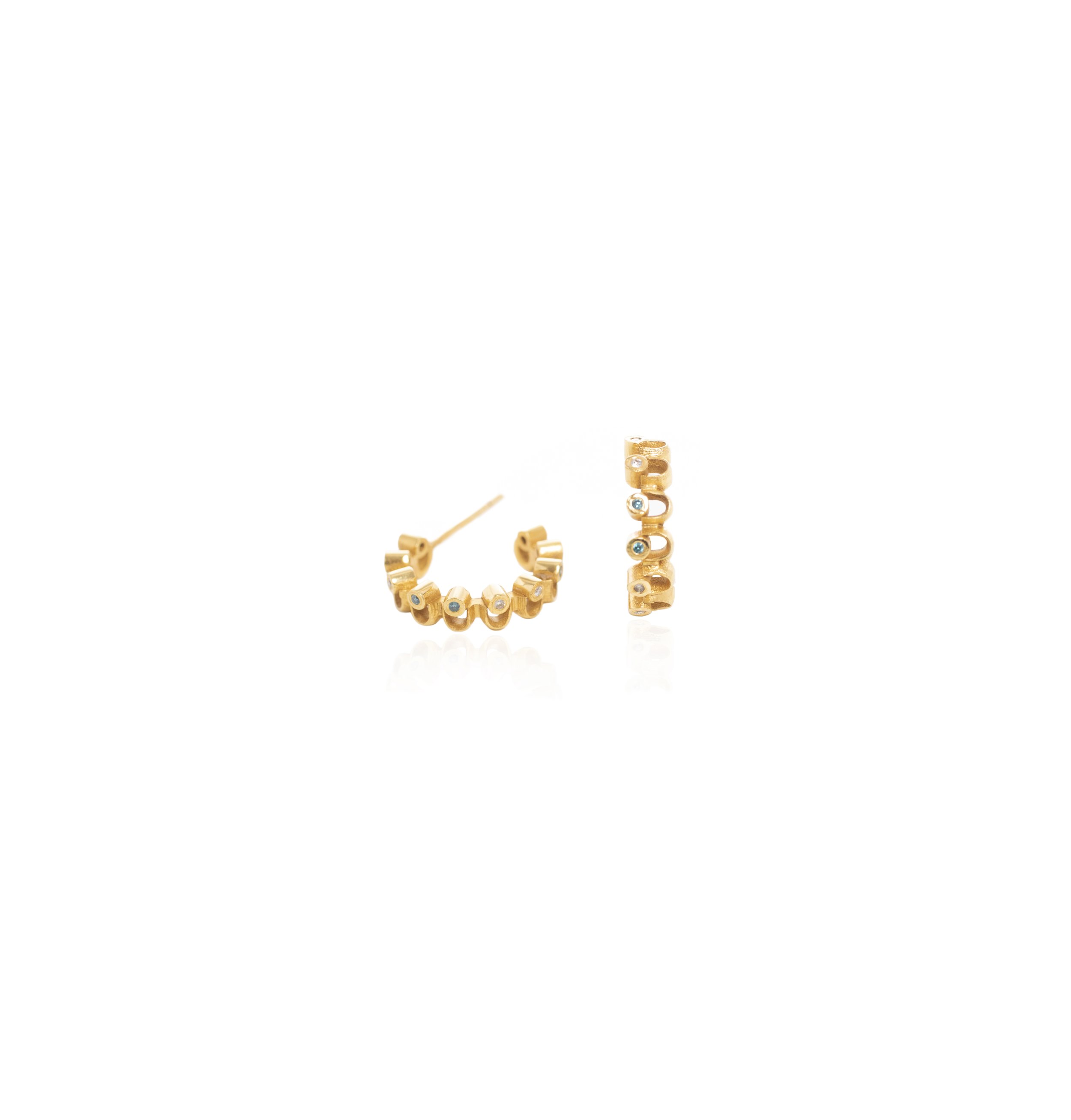 Elsa Mouzaki, earrings, Jewellery, Jewelry, fine jewellery, diamonds, gold, earrings, designer jewellery, The Sense of Beauty, shop online, Rotterdam