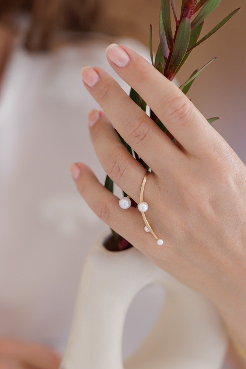 Designer gold band rings deals