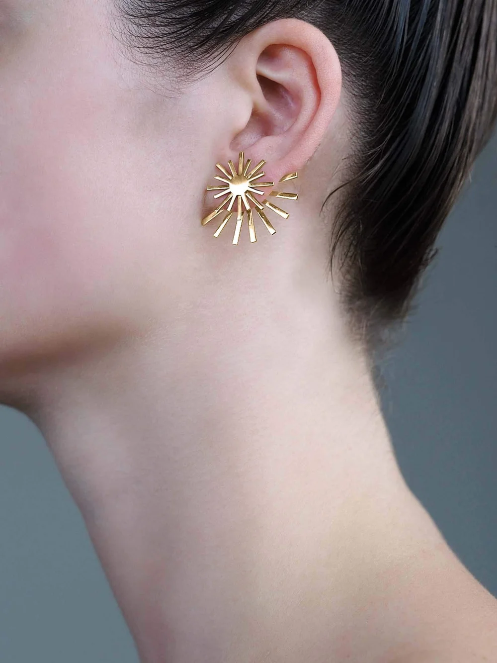 Starr Gold Plated Earrings — THE SENSE OF BEAUTY