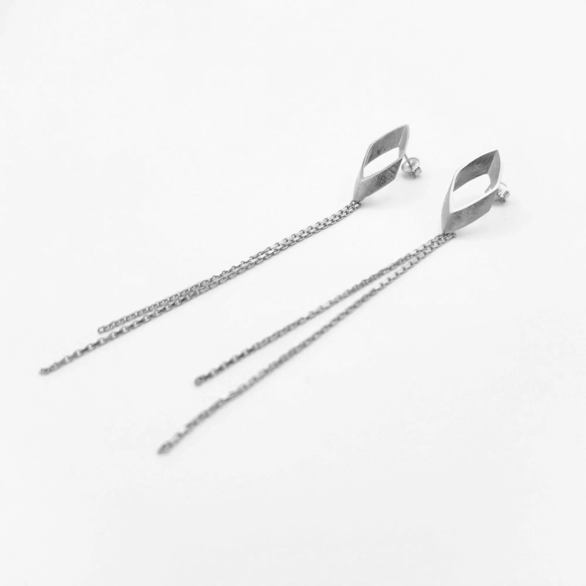 Chain Earrings Silver