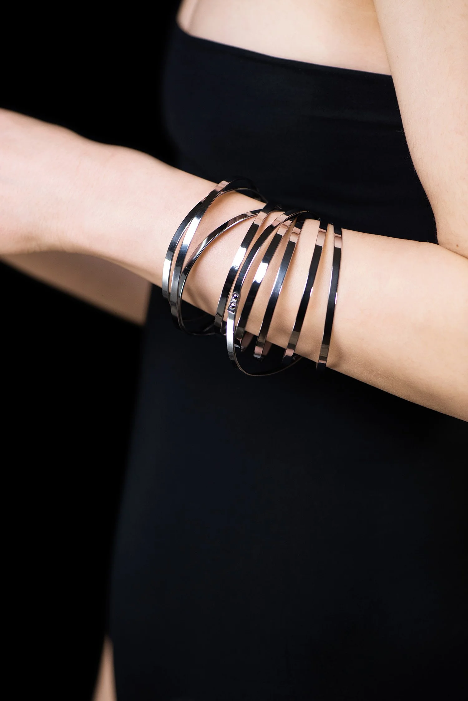Gray Coil Bracelet