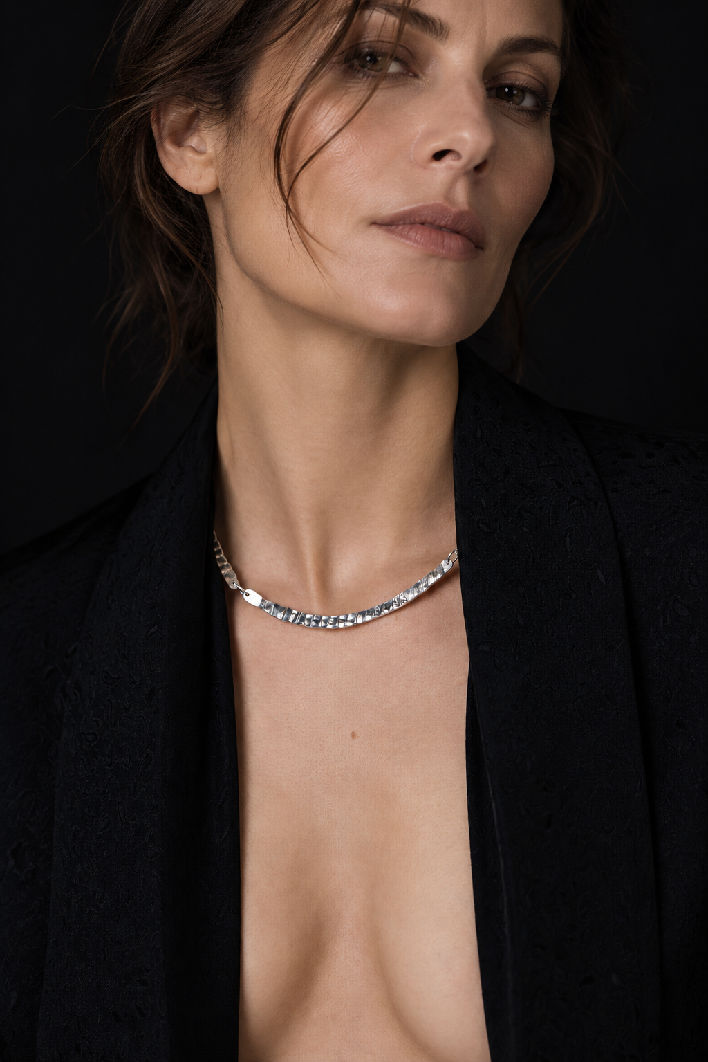 Gray Flex Necklace