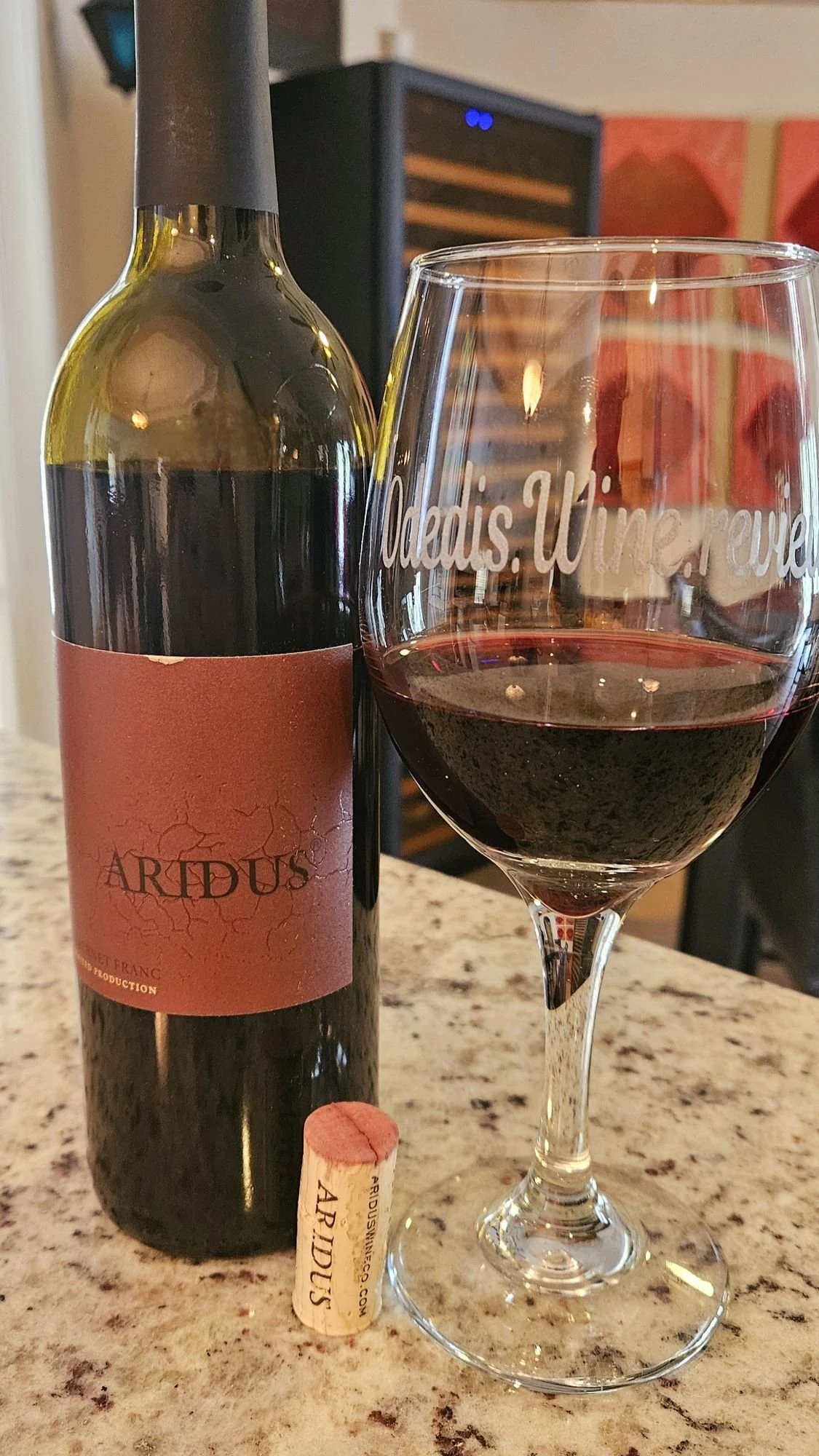 Aridus Wine Company Limited Production Cabernet Franc 2020 Odedi's Wine Reviews Blog