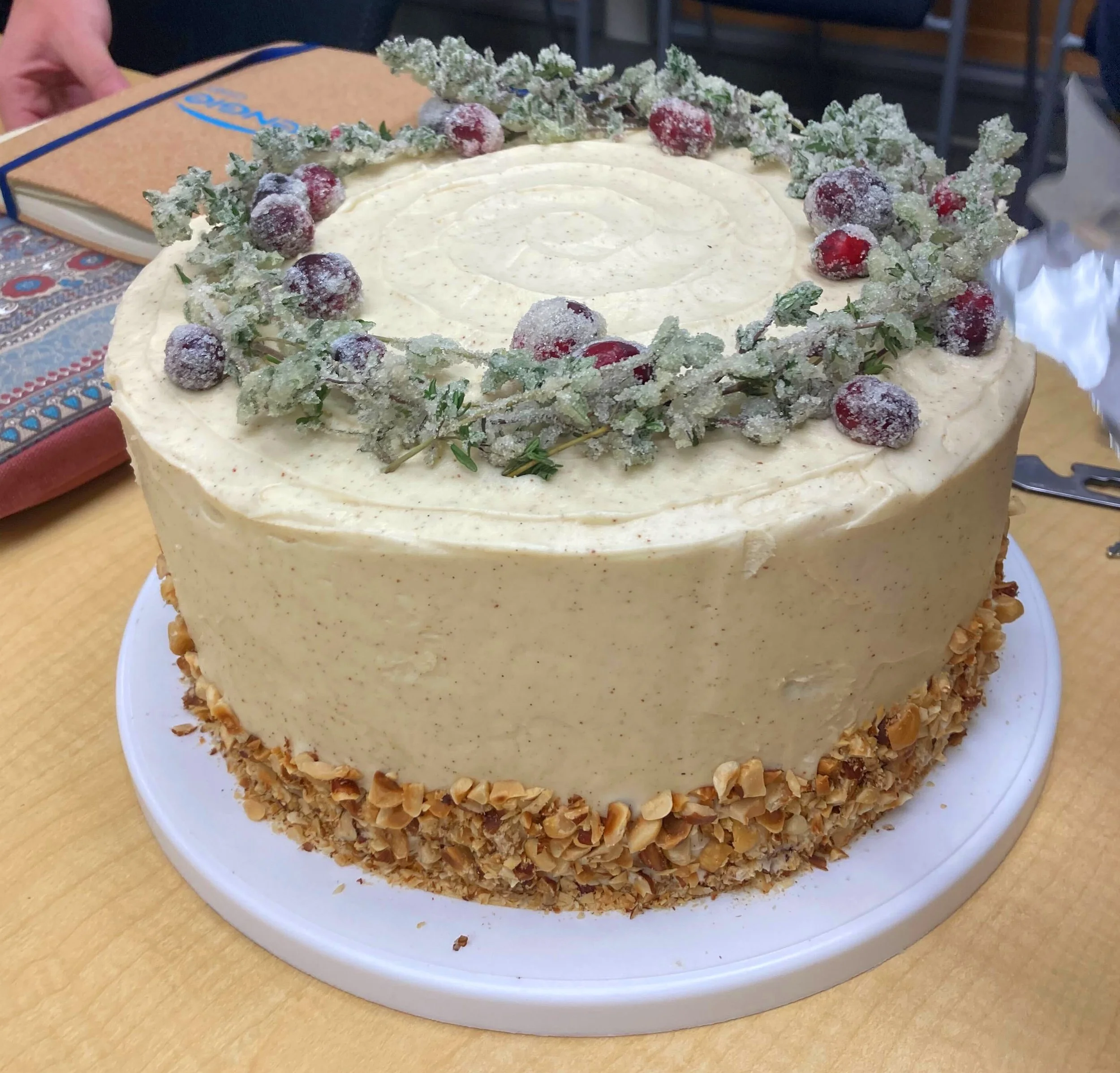 cake for sebastian's end of rotation talk