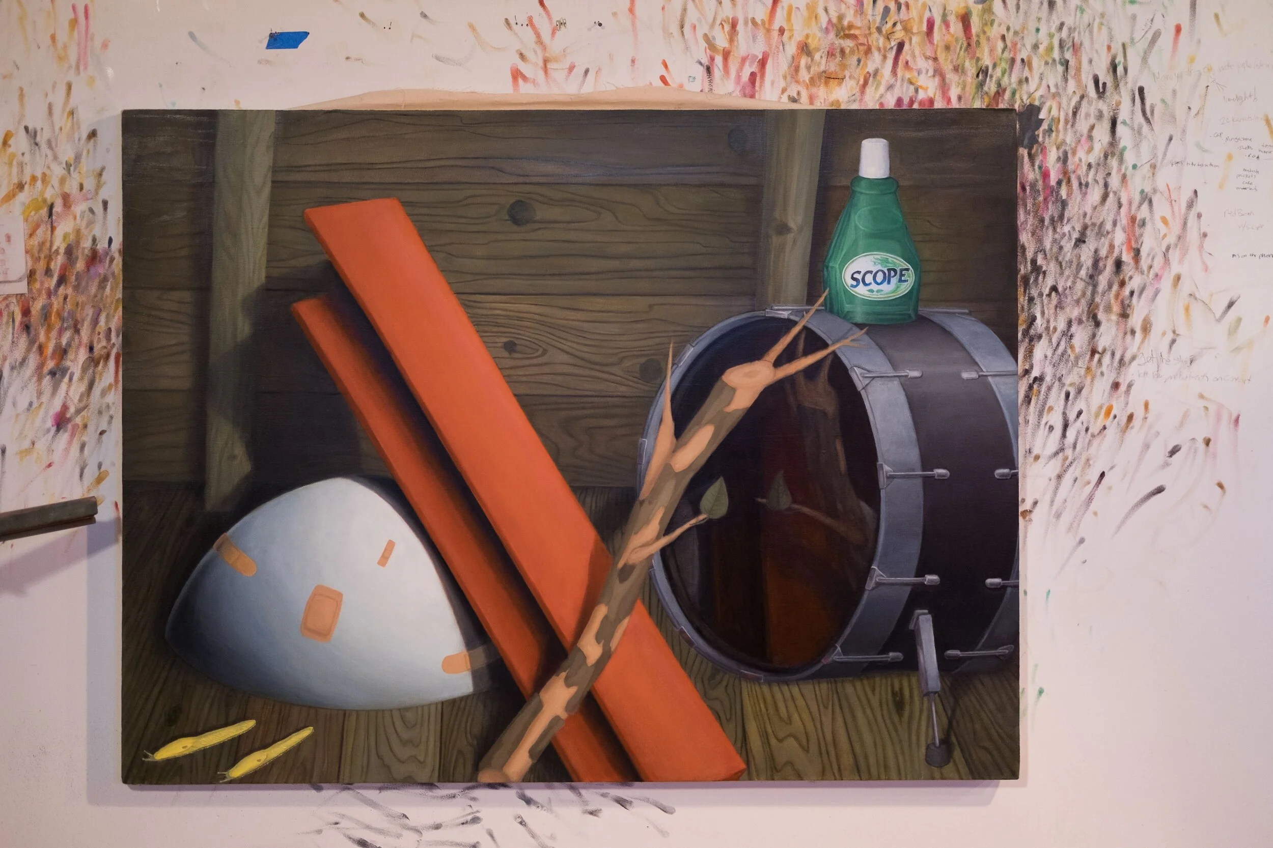 Troy Chew, I See You (ICU), Oil on Canvas, 36 x 48 in., 2019