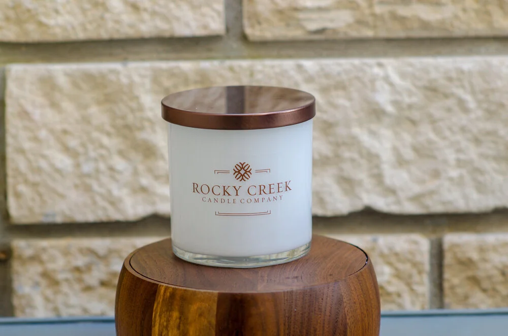 Paloma white glass candle tumbler