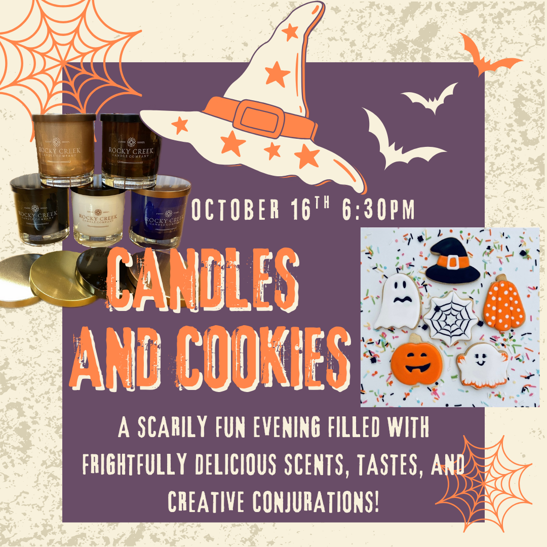 Candle Making & Halloween Cookie Decorating Night! ✨- OCT 16th, 2025 at 6:30PM - 9:00PM