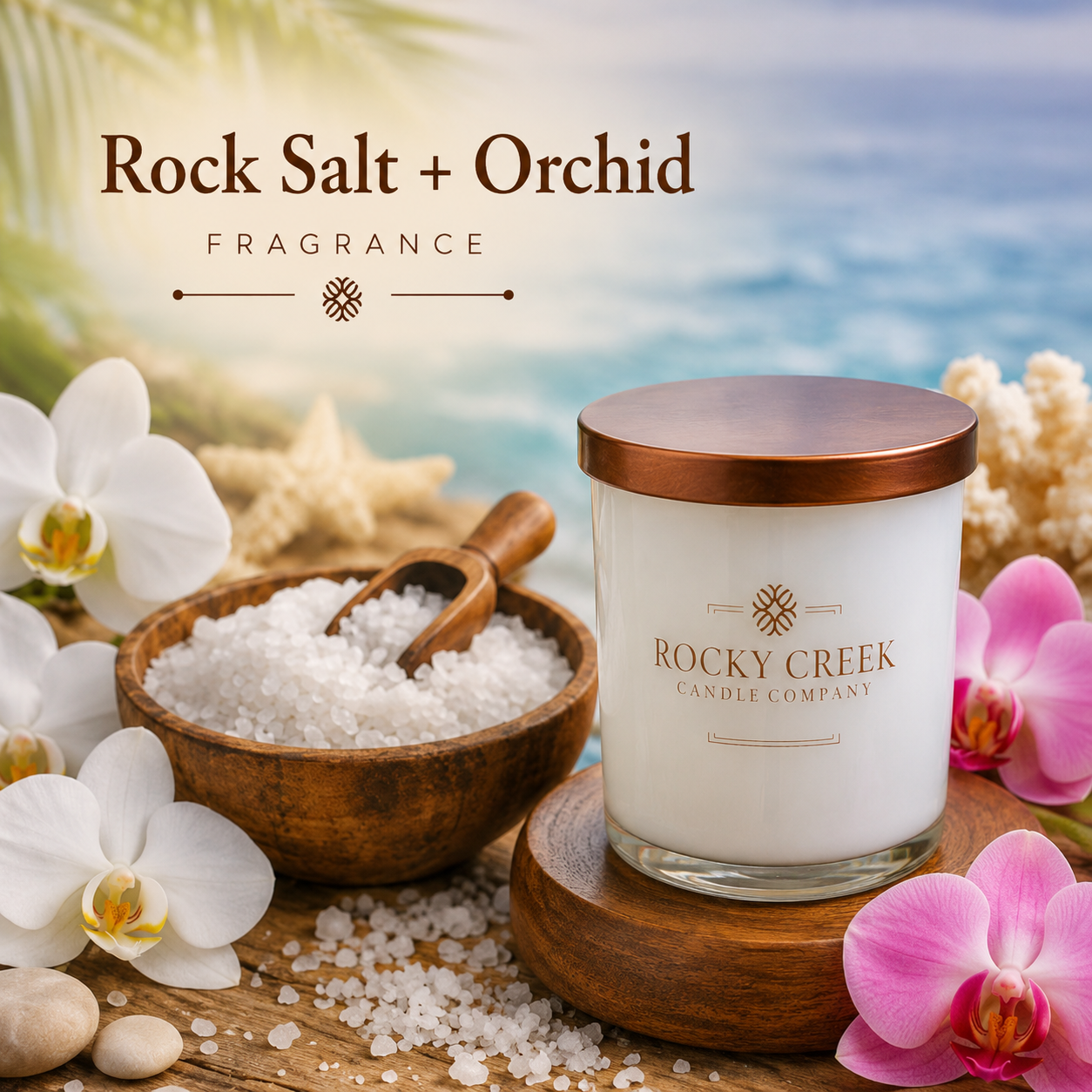 Rock Salt + Orchid Scented Products