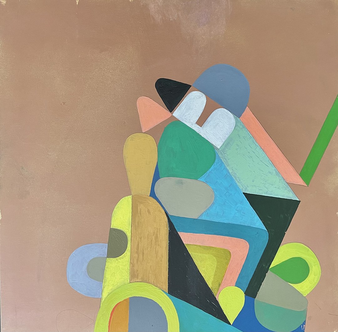 Snail 26" x 26" oil on wood 2021