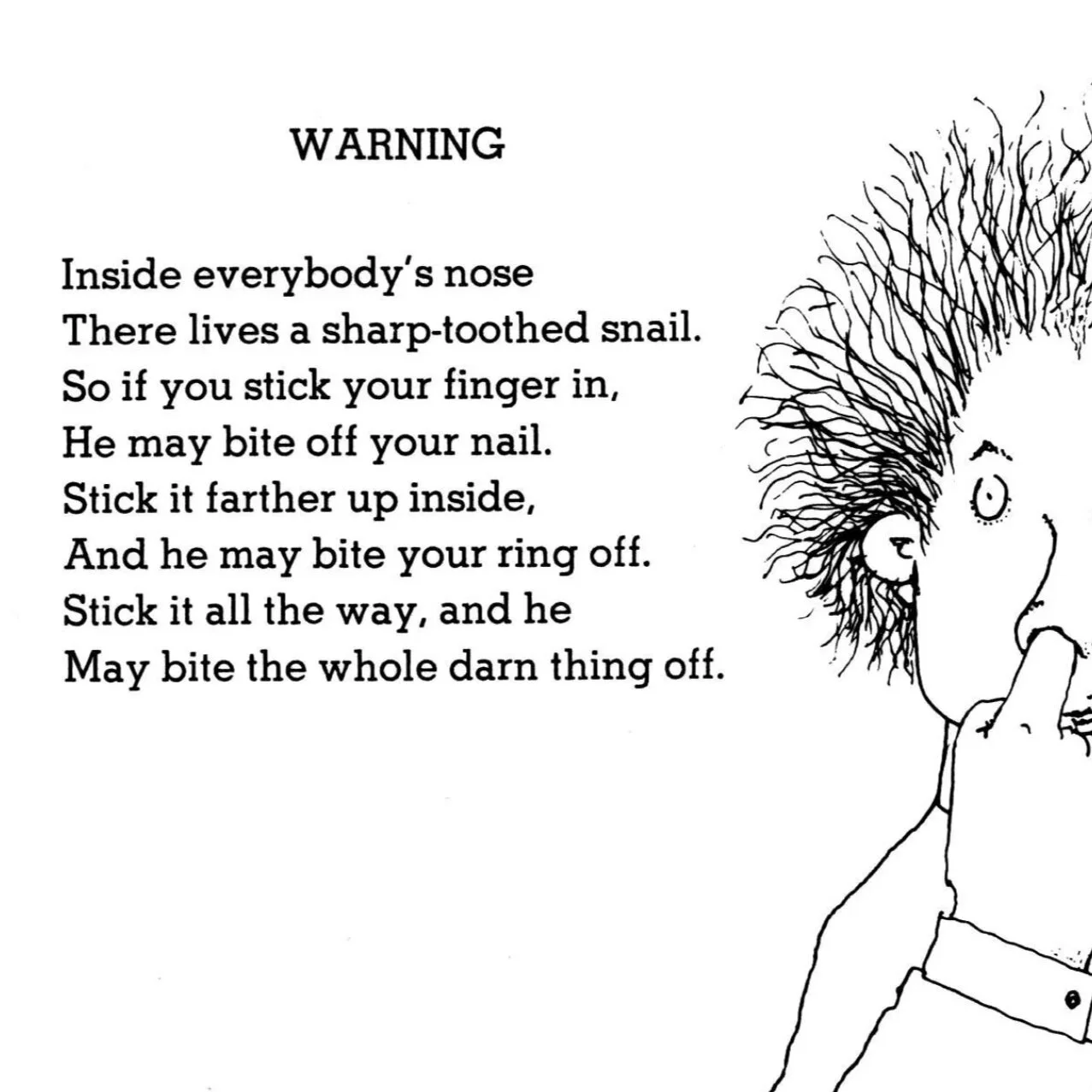 Sharp-Toothed Snail by Shel Silverstein
