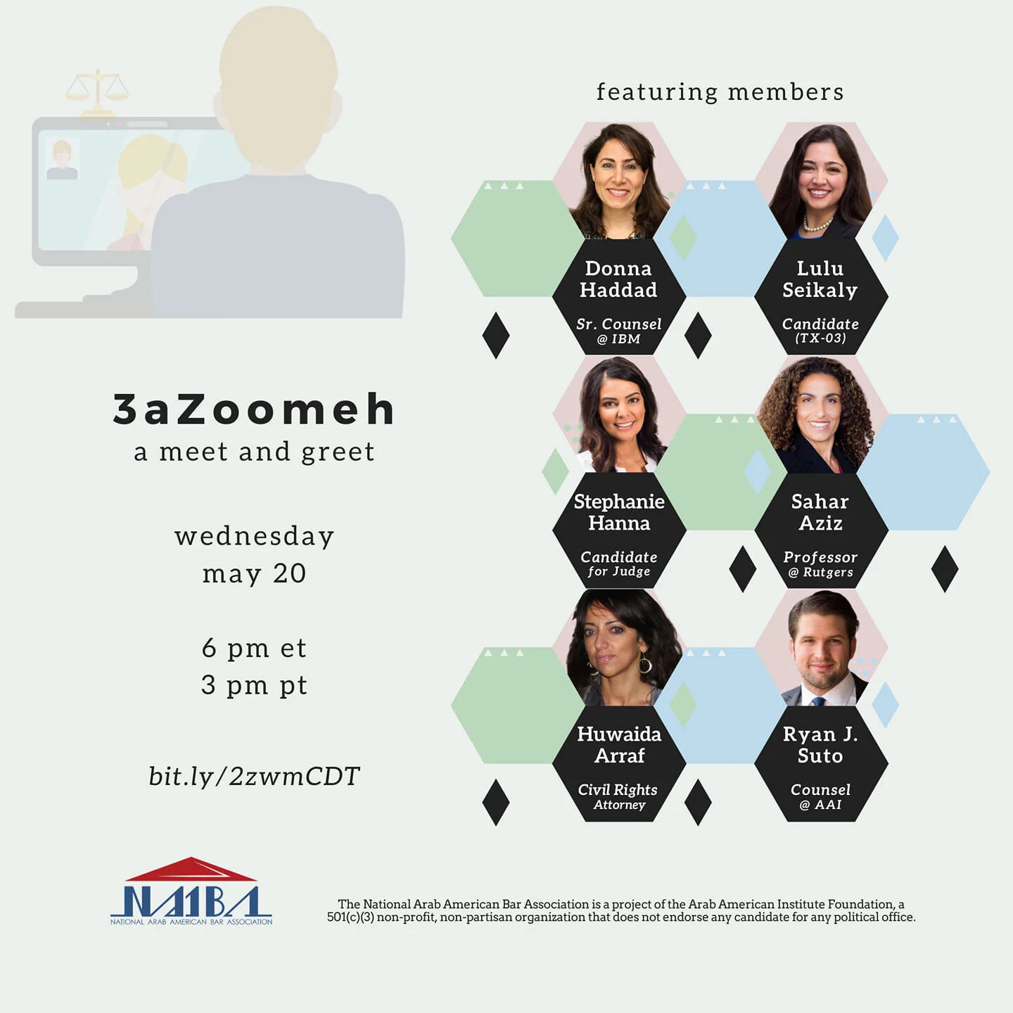 Join some amazing NAABA members for an informal meet and greet!