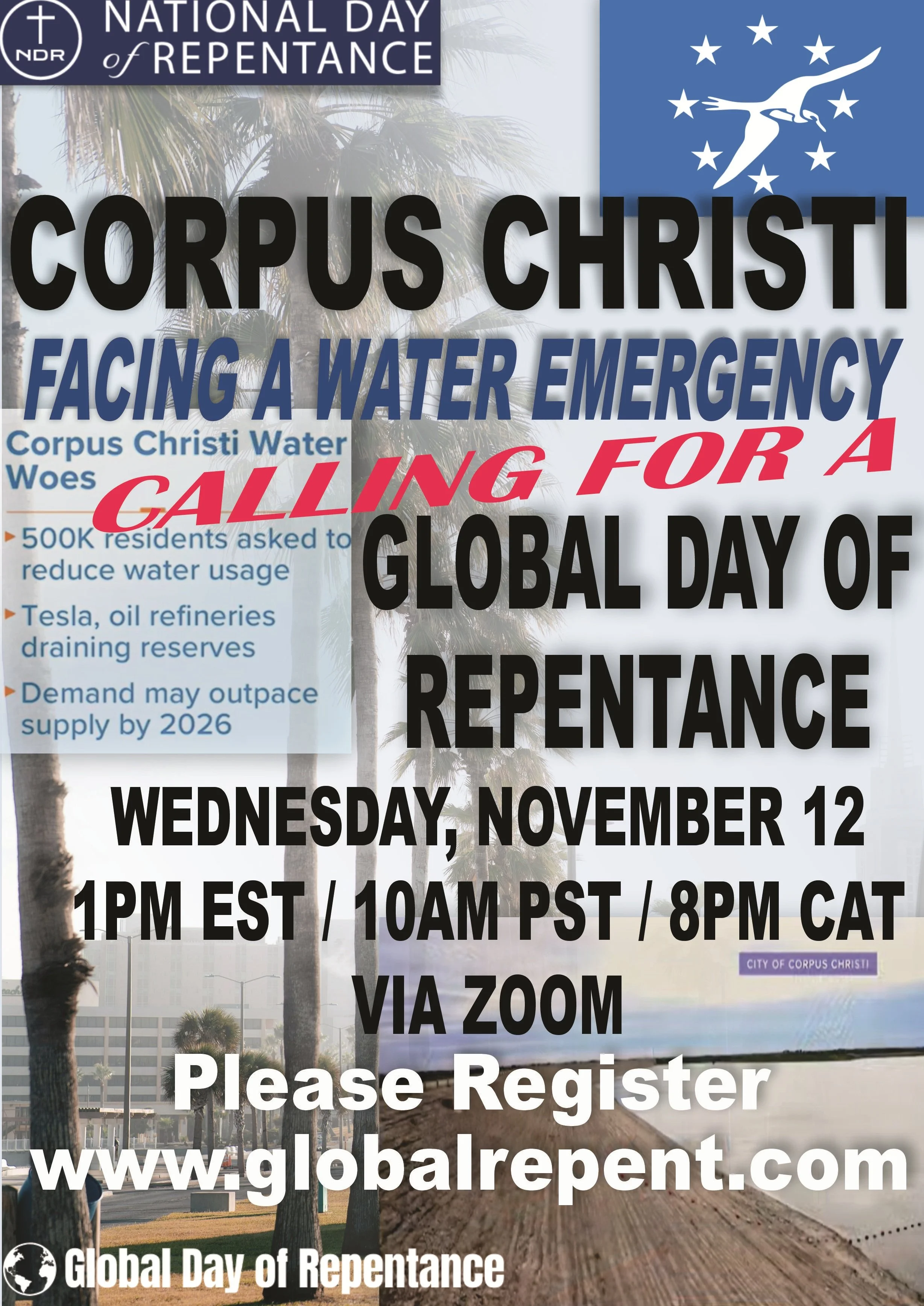 Global Day of Repentance Corpus Christi, TX - November 12, 2025