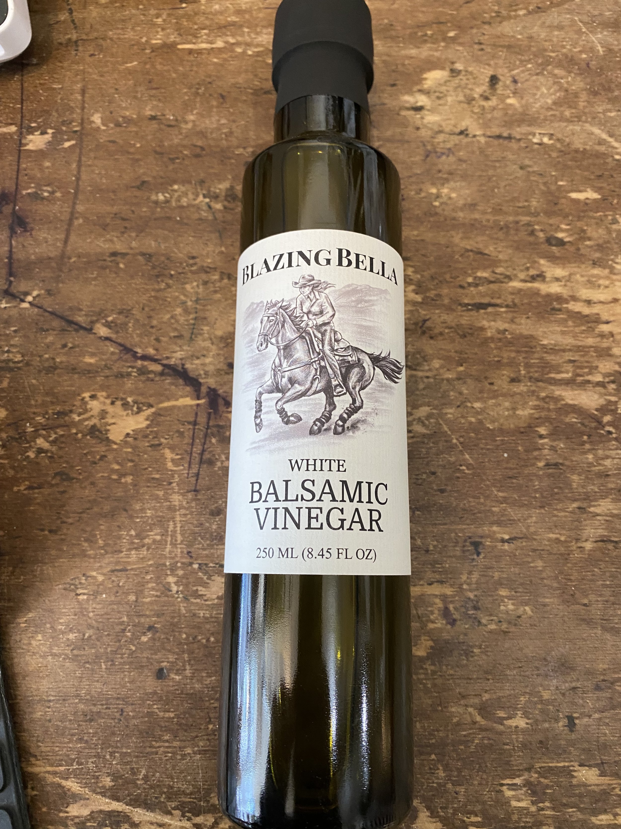 Blazing Bella white balsamic vinegar