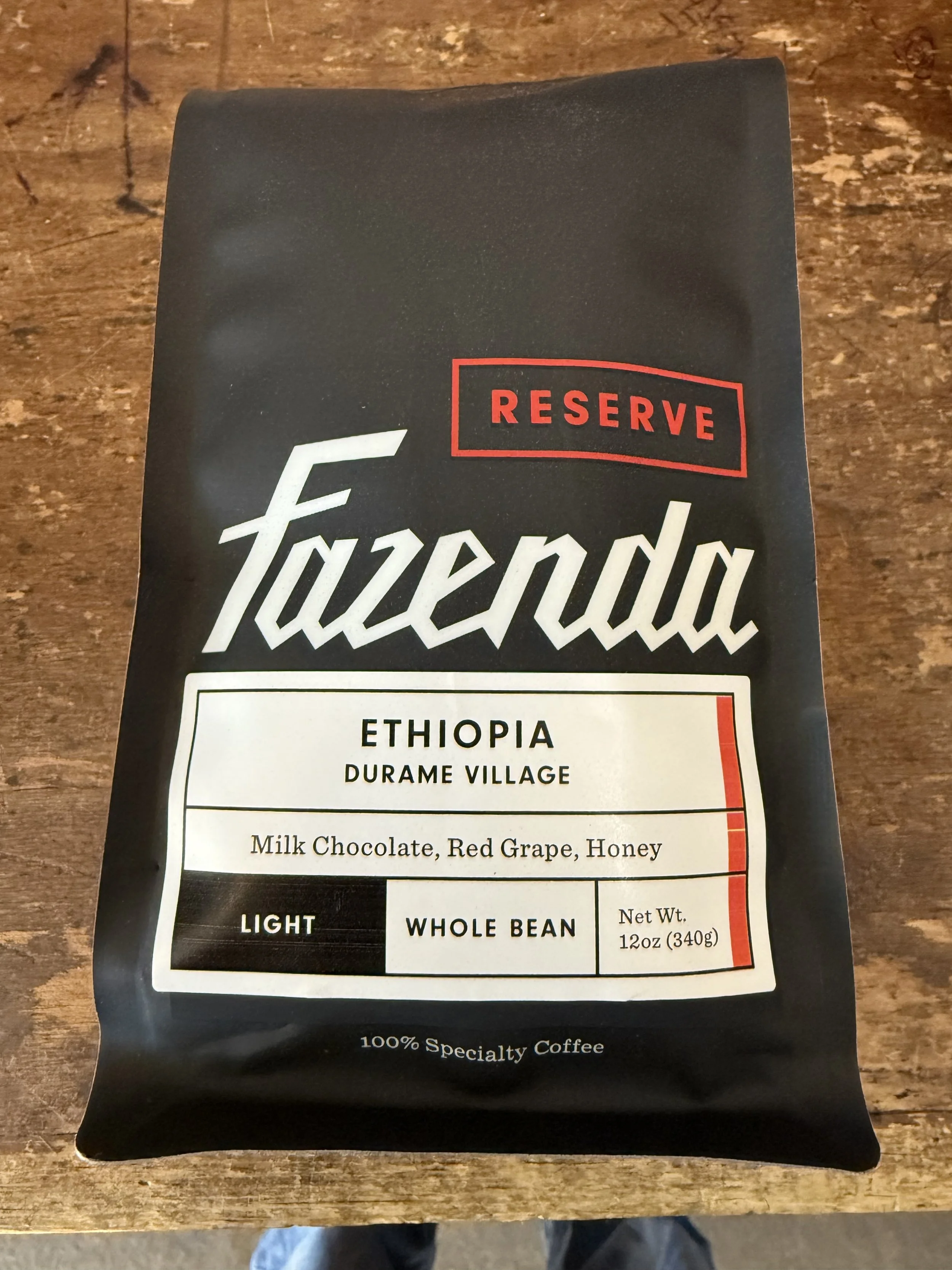 Fazenda Ethiopia whole bean 12 oz