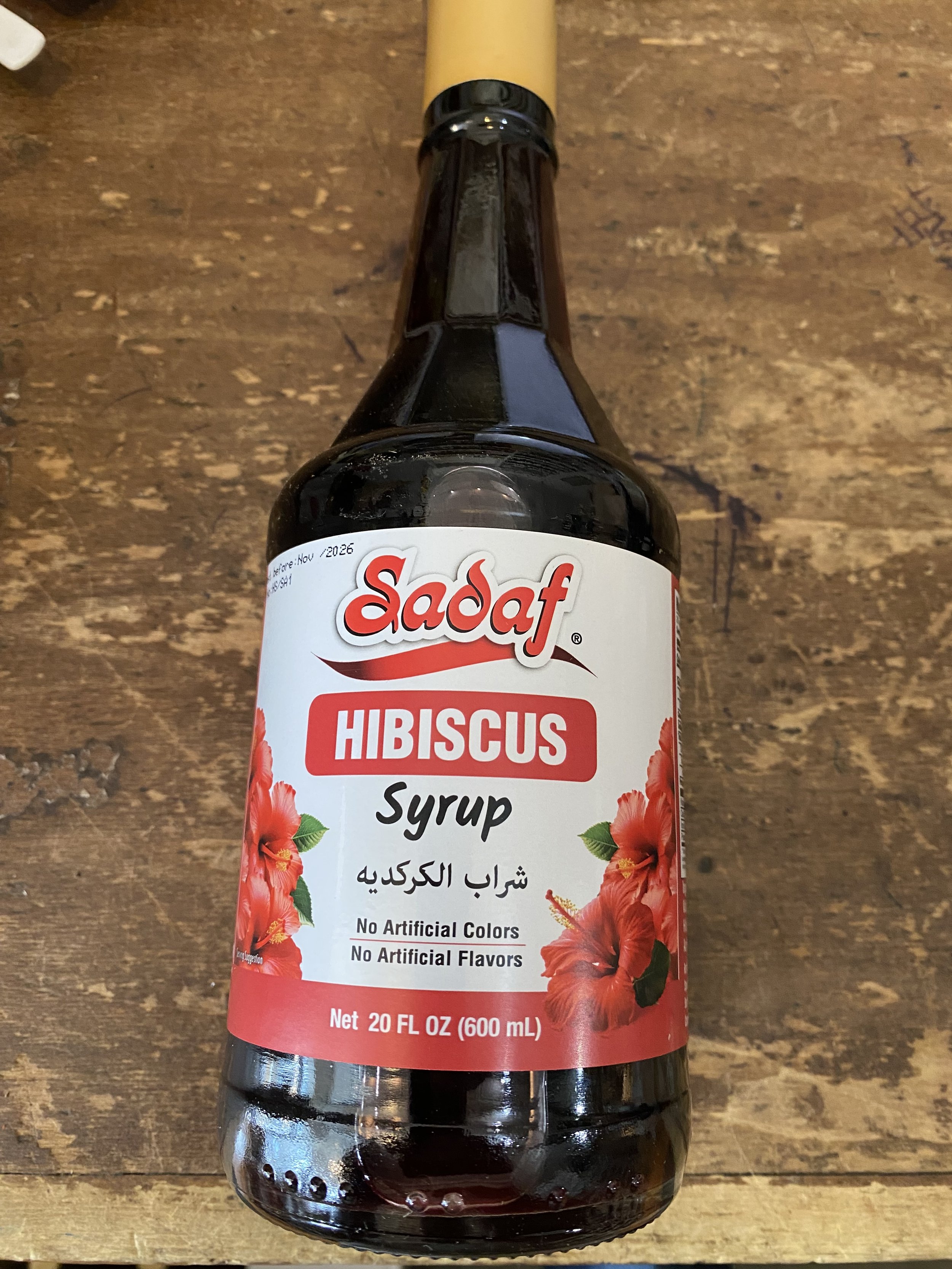 Sadaf hibiscus syrup 20 oz