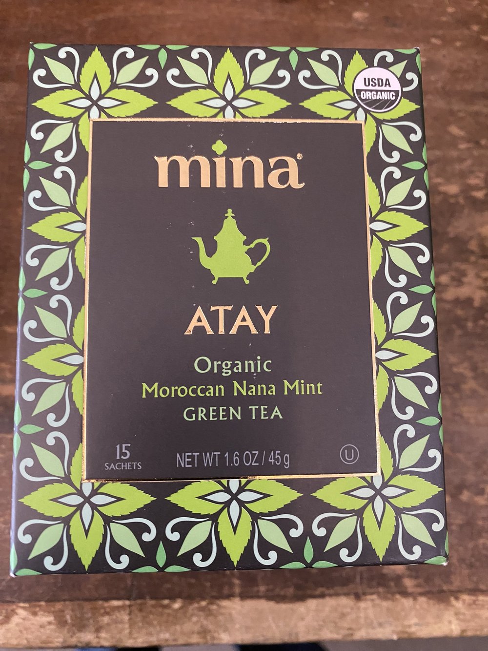 Mina organic Moroccan Nana mint 15 bags — Christina's Spice