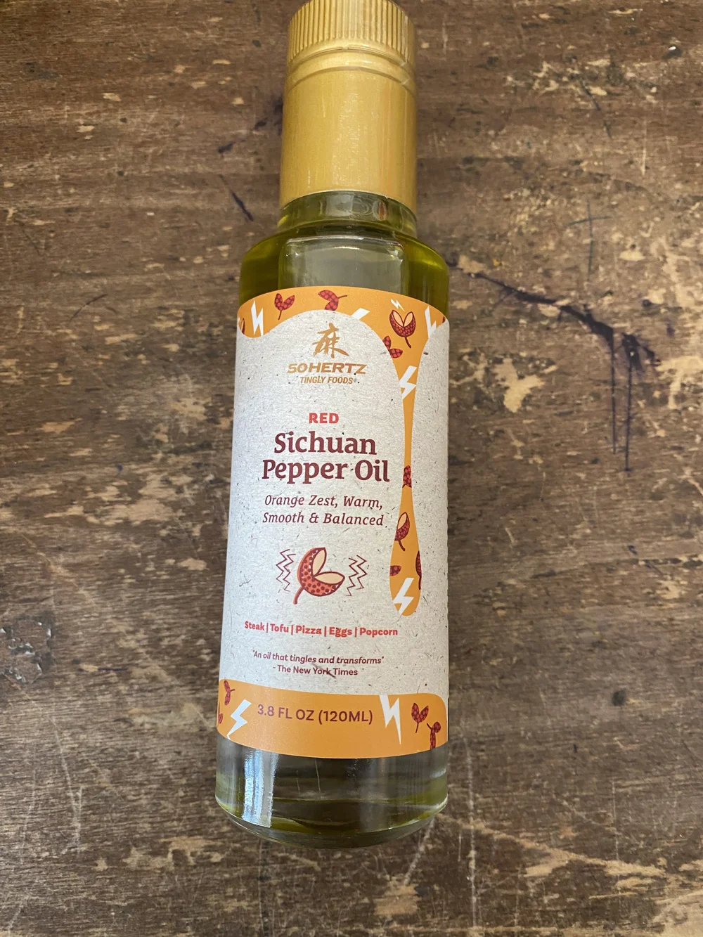 50 hertz red Sichuan pepper oil 120 ml — Christina's Spice