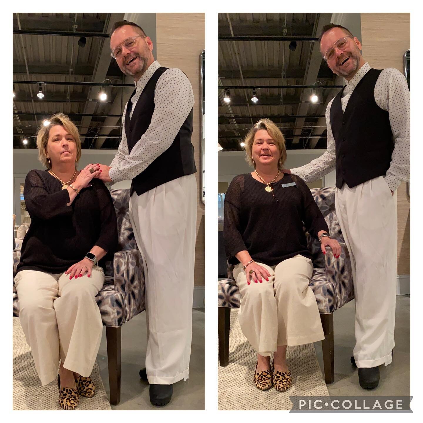 When you and your work bestie wear similar unplanned outfits&hellip;.you have to take &ldquo;prom pics&rdquo; or it didn&rsquo;t happen!!! Lol #aereed #ae3theagency #lifewithae #lwae #aeabouttown @ellamcdaniell