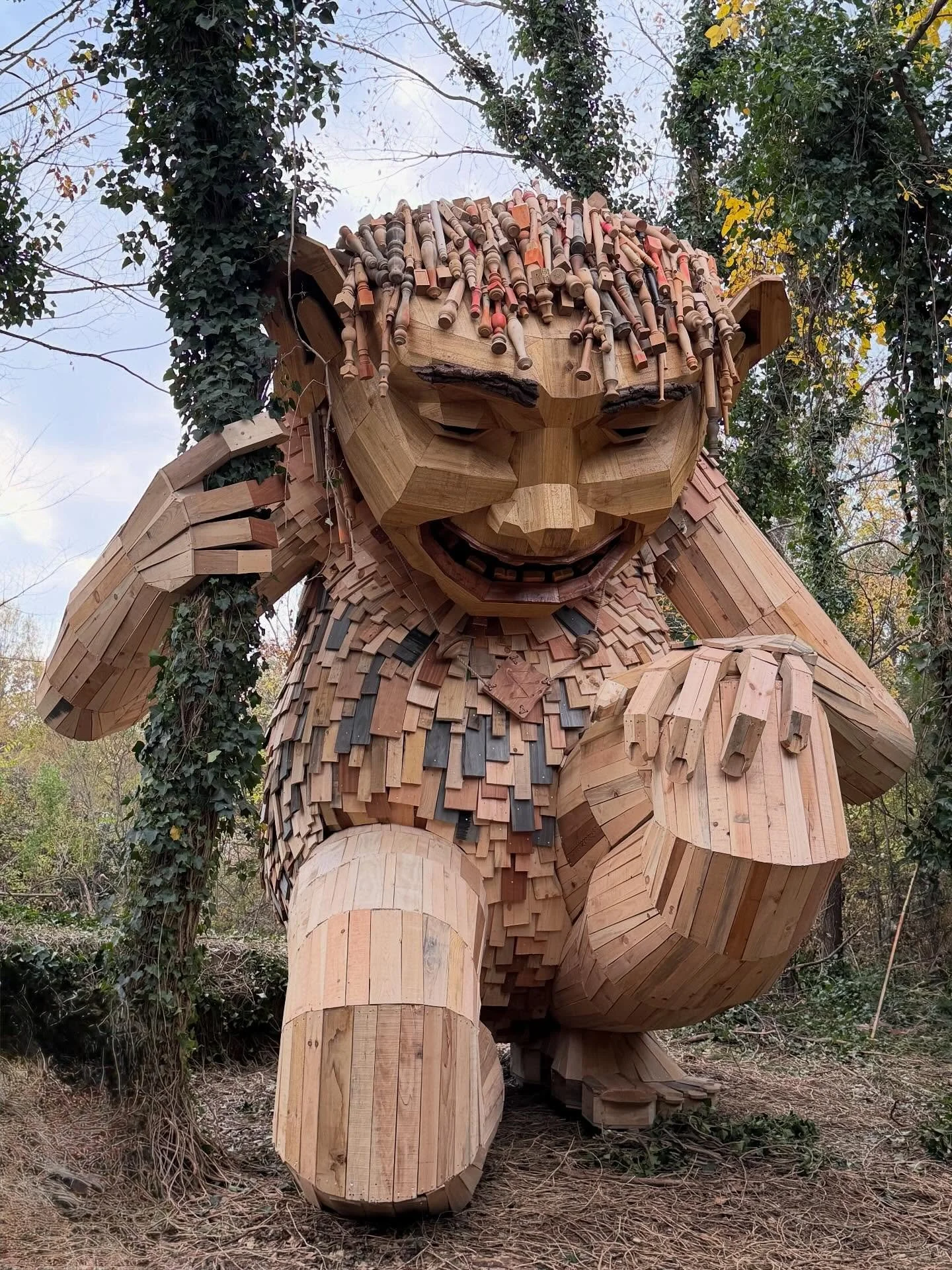 We just met the newest resident of High Point&hellip;.. Little Sally! She is one of MANY trolls around the world that have been created by the artist @thomasdambo &hellip; along with help from volunteers&hellip;each troll is made of recycled items an